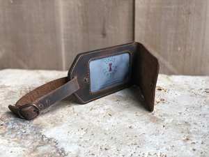 YWCE Vente en gros Étiquette de bagage en cuir véritable de luxe vintage à motifs animaliers, logo personnalisé, fabrication artisanale, écologique, portable, pour sac de voyage, porte-identité - Product Image 6