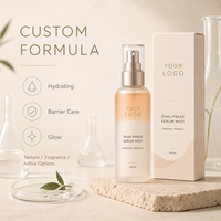 Sérum en Brume Biphasé Hydratant Effet Bonne Mine pour le Visage, Marque Blanche, Fabricant OEM ODM de Soins Faciaux Personnalisés