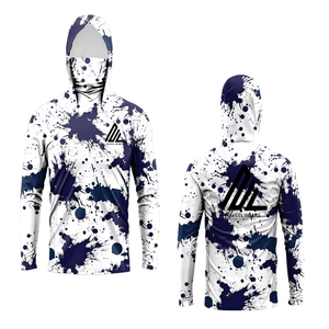 UPF50 + Poliéster UV Sublimación Impresión Secado rápido Antibacteriano Tallas grandes Rendimiento Color Ligero Pesca Sudadera con capucha - Product Image 6