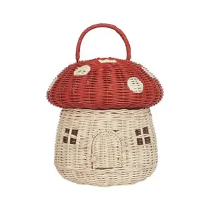 Best Seller Good Quality Natural Rattan Mushroom House For Kids Pretend Play Fairy House OEM Varitey Of Choices Handmade Vietnam