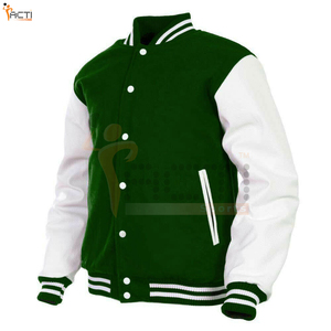 Nuevo último estilo logotipo personalizado de gran tamaño transpirable hombres Versity chaquetas ligeras mejores hombres Versity chaquetas - Product Image 3