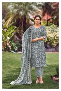 ชุดเสื้อผ้าฝ้ายพิมพ์ลายสำหรับสตรีพร้อม dupatta - Product Image 4