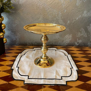 Support à gâteau en métal poli doré de forme ronde au design moderne nouveauté ustensiles de cuisine pour la maison vaisselle supports de décoration de vaisselle - Product Image 1