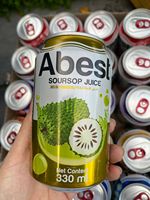 Jus de corossol 330 ml avec pulpe, boisson aux fruits tropicaux, OEM ODM, marque privée, fournisseur Vietnamien, jus de fruits personnalisés, boissons gazeuses