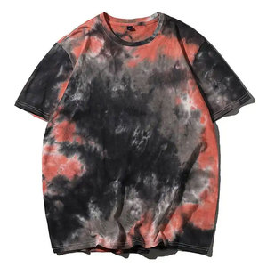 T-shirts surdimensionnés pour hommes à motif uni, vente en gros, 220 grammes, tissu tricoté, service OEM - Product Image 5