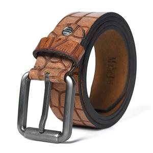 Cinturón Chaplin Buffalo de Poliéster/Algodón, Elaborado a Mano con Hebilla de Acero por Artesanos del Cuero para un Acabado Impecable, India - Product Image 2