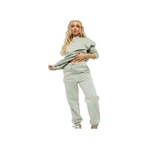 Conjunto de Dos Piezas de Shorts para Otoño, Cuello Alto, Ropa Deportiva, Top de Manga Larga, Shorts Deportivos, Traje Deportivo para Mujer - Product Image 3