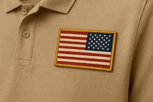 Parche de bandera de EE. UU. invertido de alta calidad-Insignia bordada Patriótica para planchar/coser, motorista, chaquetas, sombreros, mochilas, equipo táctico - Product Image 3