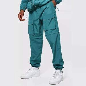 Chándal personalizado de nailon y poliéster para correr, traje térmico, conjuntos cortavientos de colores en contraste para hombres, ropa informal de invierno con cremallera - Product Image 3