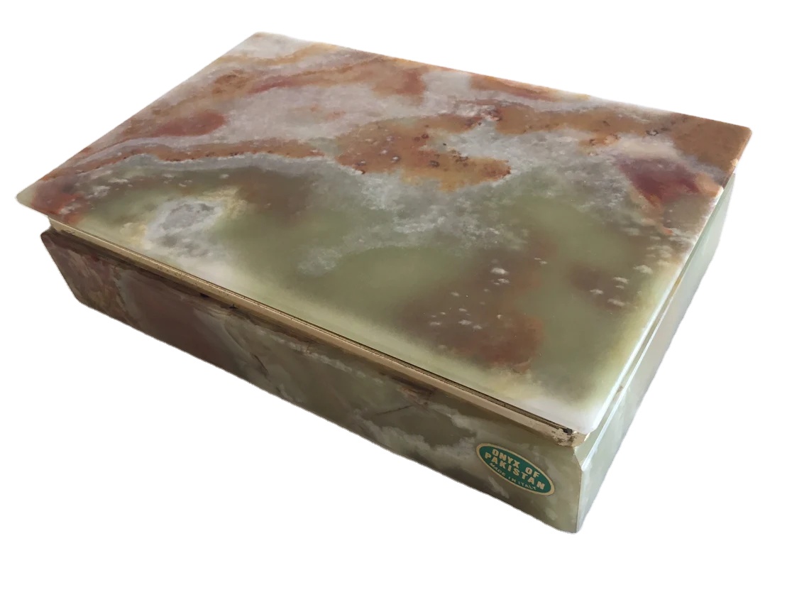 green onyx cigarette box Green Onyx Rectangular Cigarette & Cigar Box