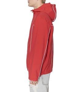 Winter <b>Waterproof</b> Nylon Windbreaker Jacket for Men Hooded Outdoor Hiking Coat Thick Mesh Lining With Reflector Piping - Product Image 3