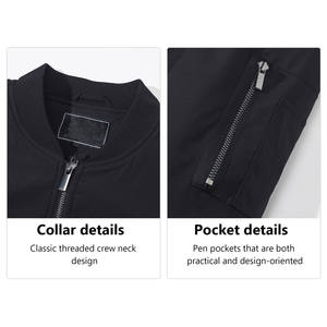 แจ็กเก็ตทีมโรงเรียนทำจากผ้าใบสำหรับผู้ชายเสื้อแจ็กเก็ตทีมเบสบอลวิทยาลัยแบบเท่สำหรับผู้ชาย - Product Image 5