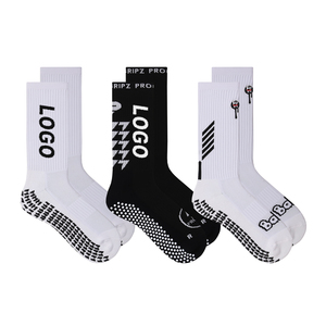 Calcetines deportivos de gimnasio con diseño de logotipo personalizado, calcetín antideslizante, calcetines de fútbol antideslizantes, calcetines deportivos de fútbol con agarre - Product Image 5