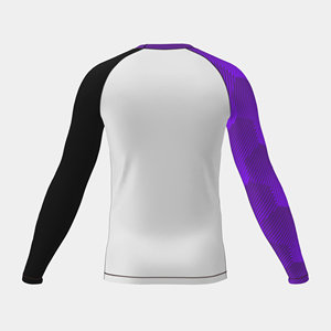 Sublimación de peso pesado Hombres Rash Guard Logotipo personalizado Ropa de arte marcial Entrenamiento Rash Guard Jiu Jitsu BJJ Rashguard - Product Image 5