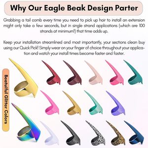 Best Quick Braid Aid Finger Parting Tool & Sectioning Ring Stainless Steel Stitch <b>Braiding</b> Tools for Durable Dreadlocks Wig - Product Image 6