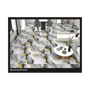 Azulejo de porcelana pulido estilo mármol moderno 600x1200 para decoración del hogar acabado esmaltado de alto brillo para piso Interior dormitorio sala de estar - Product Image 6