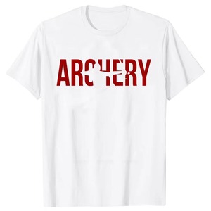 Camiseta de algodón extragrande a la moda de verano para hombre, camiseta de sublimación deportiva transpirable con tiro con arco, cómoda y elegante - Product Image 3