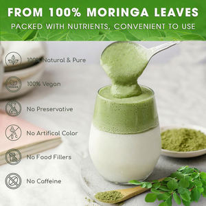 Fabrieksprijs Biologische Moringa Bladpoeder Bulk Puur Natuurlijke Kruiden Superfood Oem Odm Lage Moq - Product Image 4