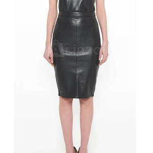 Comfort Fit femmes jupe mince conception simple femmes jupe mince en cuir pour les tenues de tous les jours - Product Image 3