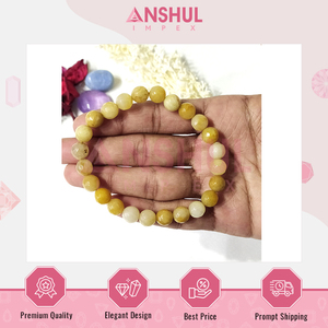 Exclusive Range of Premium Quality Unique Design Polished Handcrafted Stretchable Yellow Aventurine Faceted Beads <b>Bracelets</b> - Product Image 4