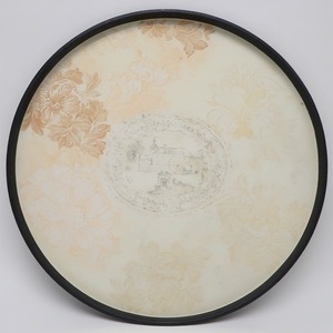 Plaque de chargeur de fer en marbre rustique fabriquée en motifs naturels en forme de pierre beige léger Art moderne Design antique pour - Product Image 3