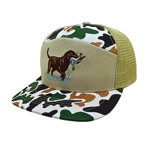 7 panneaux Snapback chapeaux Ri 168 chapeau personnalisé brodé Logo motif camouflage Flash bord camionneur maille Style pour la pêche en plein air chasse - Product Image 1