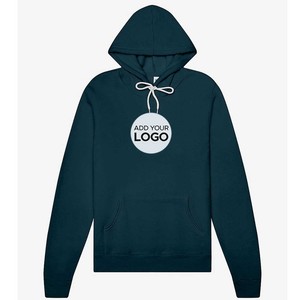 Sweat-shirts à capuche de qualité supérieure, sans cordon, couleur verte unie, pour hommes - Product Image 3