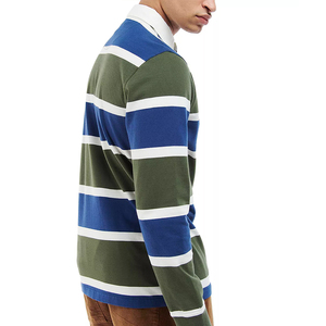 Maillot de rugby classique personnalisé, tissu doux et durable, respirant, confortable, soutien de mouvement solide pour l'entraînement sportif, logo personnalisé - Product Image 6