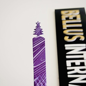 Pince à épiler d'extension de cils à pointe de fibre violette de qualité professionnelle outil de cils de Volume de précision pour les artistes de marque privée - Product Image 3