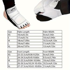 TaekwondoGloves ayak muhafızları Set PVC güvenli Fit yetişkin yarı<span class=keywords><strong>m</strong></span> parmak boks Sanda koruyucu donanı<span class=keywords><strong>m</strong></span> gelişmiş kavrama eğitim yarışması - Product Image 4