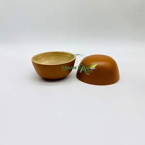 Ensemble de bols en bambou écologique de haute qualité, vaisselle jetable légère de conception campagnarde artisanale unique pour les cadeaux d'affaires - Product Image 4