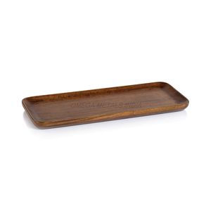Handmade Wooden <b>Tray</b> Set in Natural Mango Color With Unique Oval Shape and Elegant Design Perfect for Serving <b>Snacks</b> - Product Image 3