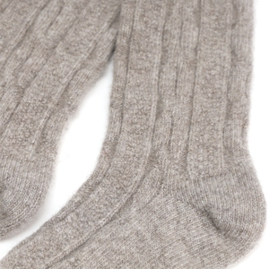 Organic Eco-Natural Mongolian Sheep Wool <b>Knee</b>-<b>High</b> <b>Socks</b> for Women Adults Winter Warm Disposable Breathable Natural Grey Daily - Product Image 3