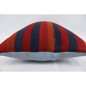 Multicolor Kilim Striped Wool Pillow 16x24 Inch Luxury Decorative Accent <b>Cushion</b> Woven Vintage <b>Fluffy</b> Pattern - Product Image 5