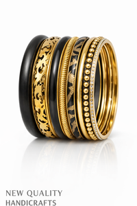 Juego de Brazaletes de Hueso y Latón Hechos a Mano de Primera Calidad, Joyería Artística para Mujer, Estilo Cristiano Moderno, Venta al Por Mayor - Product Image 5