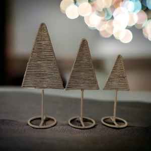 Ornements d'arbres de Noël en métal tissé en osier fait à la main ensembles d'accessoires décoratifs de haute qualité pour les festivals et les fêtes - Product Image 3