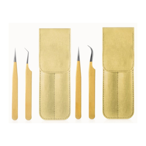 New Volume Eyelash Tweezers Kit with Magnetic Tweezer Holding Case 3 Pieces Case for Eyelash Tweezers Best Beauty Tools Grafted - Product Image 4