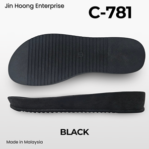 Jin Hoong Women's Durable Anti-Slip PVC C-781 Beige Outsole <b>Water</b>-<b>Resistant</b> 36mm Thick Slippers - Product Image 5