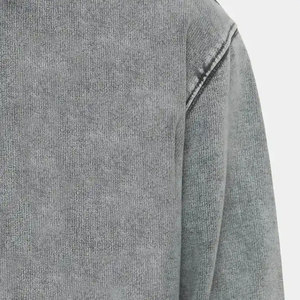 Sweat à capuche surdimensionné et lavé à l'acide vintage personnalisé en polaire de qualité supérieure Impression personnalisée Broderie Logo Pullover Sweat à capuche avec poche avant - Product Image 2