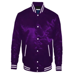 2025 Custom Embroidery Logo Satin Varsity Bomber <b>Jacket</b> Custom Made Woman Winter Wear Bomber <b>Jacket</b> for Women's Satin <b>Jackets</b> - Product Image 1