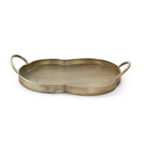 Royal Style Shiny Brass Tray Custom Shape Serving Tray Golden safe Metal Tray Home Decor Luxury Pieces for <b>Restaurant</b> <b>Supplies</b> - Product Image 4