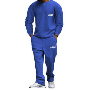 Combinaison de survêtement confortable de haute qualité pour hommes vente en gros deux pièces pour la course à pied et vêtements décontractés - Product Image 1