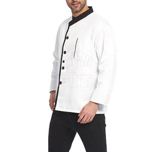Uniforme de Chef para Hombre y Mujer, de Manga Corta, con Logotipo Personalizado, 100% Algodón de Alta Calidad, Tejido Transpirable, para Uso en Restaurantes y Bares - Product Image 6
