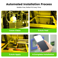 Distributeur automatique de films de protection d'écran pour téléphone portable, écran tactile intelligent AI entièrement automatique, vente en gros directe d'usine