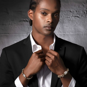 Pulsera de cadena de eslabones de diamante de oro amarillo moissanita de oro auténtico sólido pulsera de Hip Hop para joyería de moda de hombre - Product Image 2