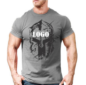 Camisetas de gimnasio de manga corta para hombre superventas, ropa de fitness informal de alta calidad con logotipo personalizado, transpirable y patrón sólido - Product Image 1