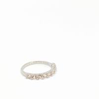 Anillo de Boda de Moissanita con Corte Redondo de 2 mm, Eternidad, Plata de Ley 925, Joyería Personalizada
