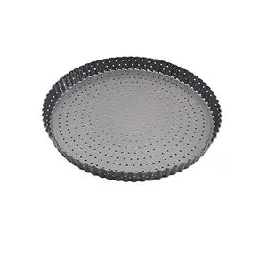 Đen thép handmade bánh pizza Pan nướng khay nhà bếp Baking bakeware nhà hàng đồ dùng nhà bếp bánh pizza phụ kiện Made in Ấn Độ