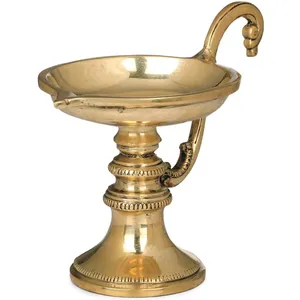 Quemador de incienso de lujo de aspecto Premium, soporte de incienso de metal de latón personalizado redondo Vintage/soporte de quemador de incienso aromático para uso en el hogar - Product Image 4