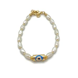 Pulsera de perlas con cuentas de ojo malvado - Product Image 1